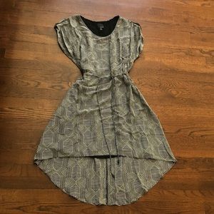 Greylin Black and White Patterned Dress